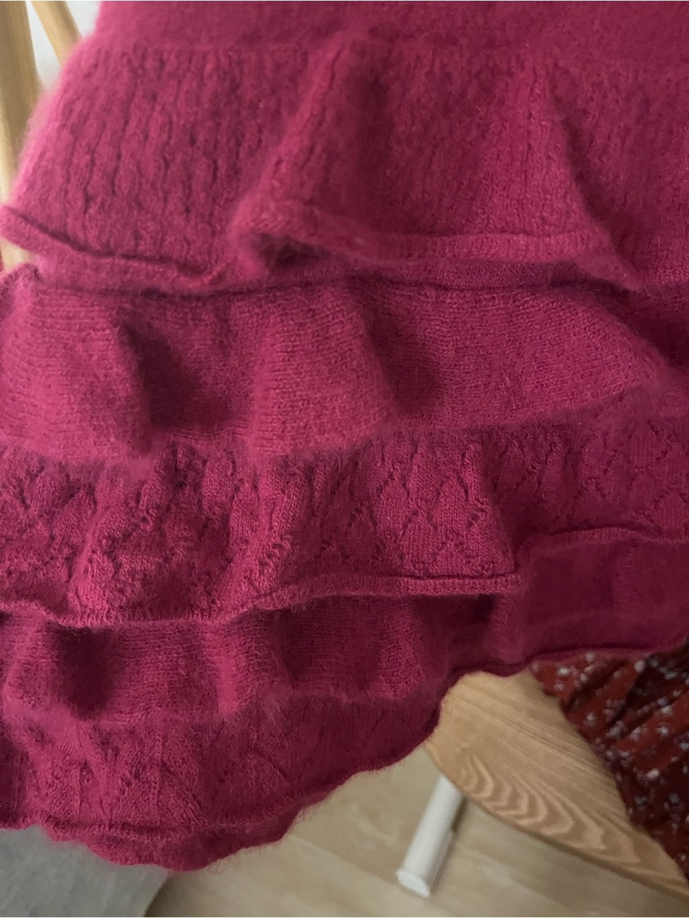 Luisa Spagnoli Ruffle Knit Angora Mini Dress - Picture 12 of 12